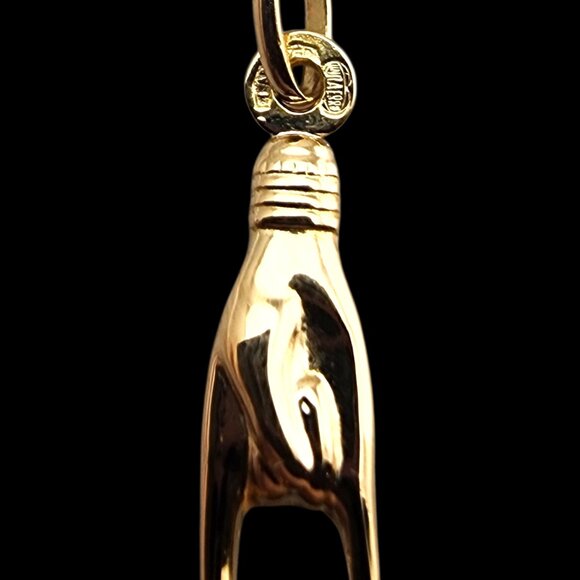 UnoAErre 18 Karat Yellow Gold "Rock On" Pendant #24027 - Picture 5 of 9